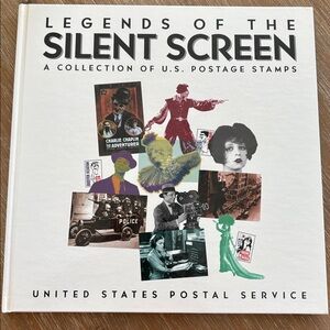 New USPS Legends Of The Silent Screen Coffee Table Book